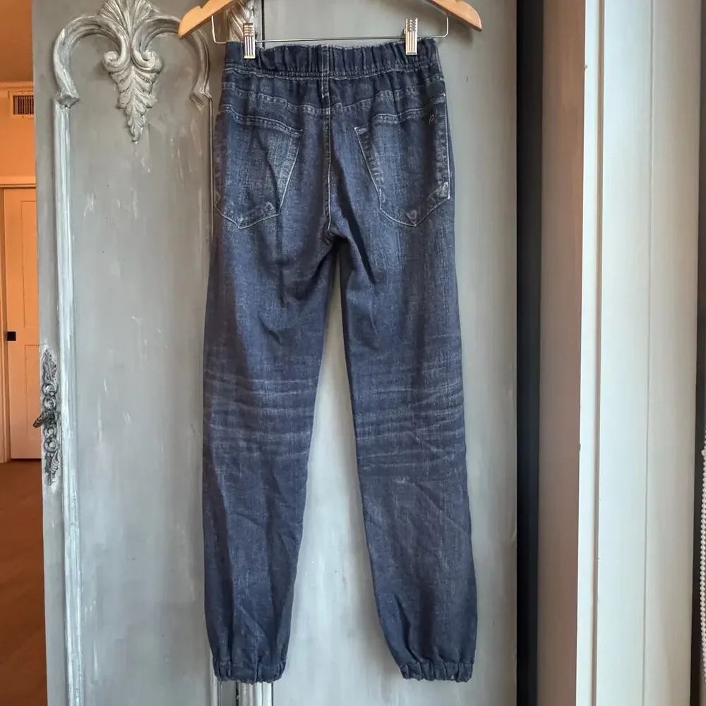 Rag & Bone Miramar Jogger Pants Sz XXS Women’s Blue Jeans Denim Print - Picture 8 of 16